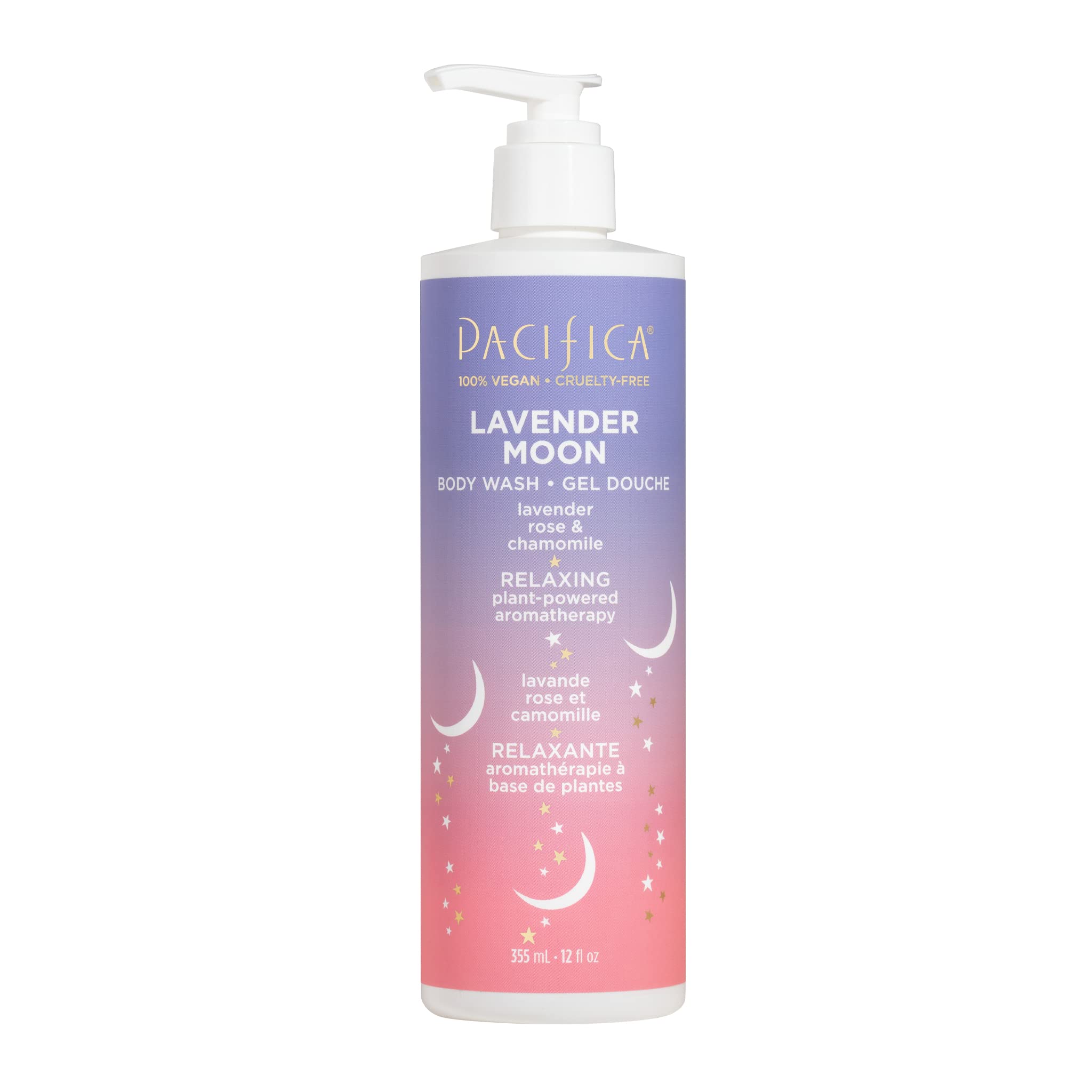 Pacifica moon body wash Lavender, 12 Fl Oz